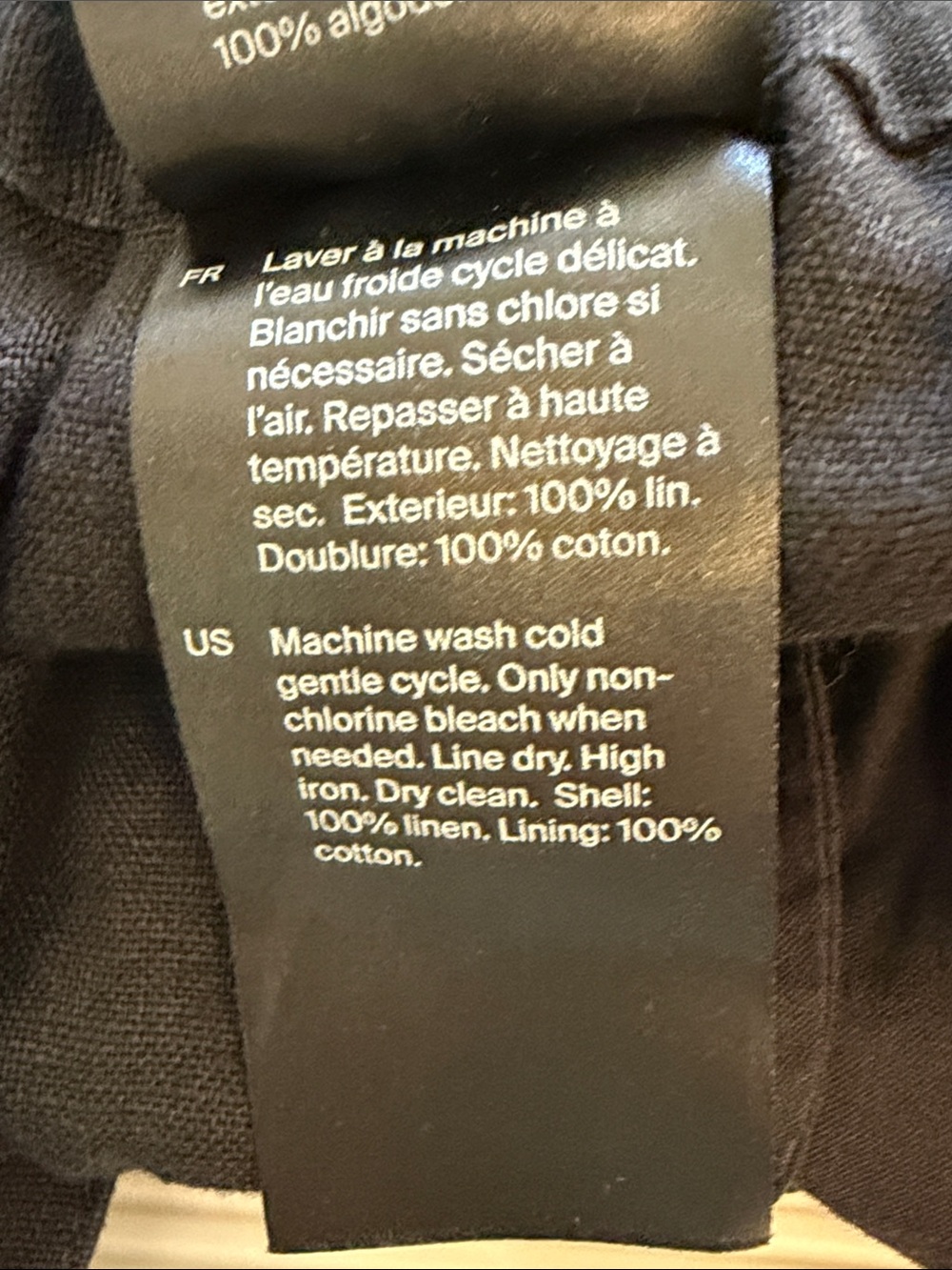 COS Black Elastic-Waist Linen Shorts - Picture 6 of 6